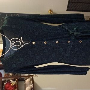 Michael KORS long sleeve Button Down Floral Dress, m